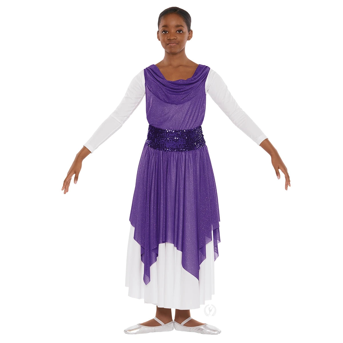 13860 Shimmer Drape Tunic