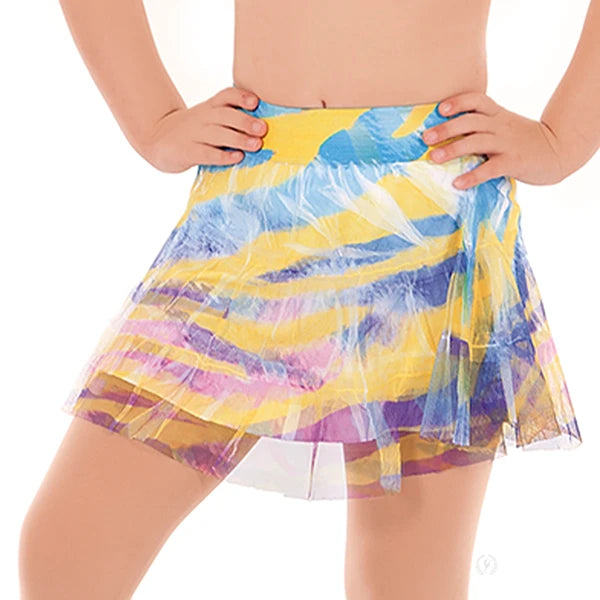 31918 Child Water Color Effect Skort