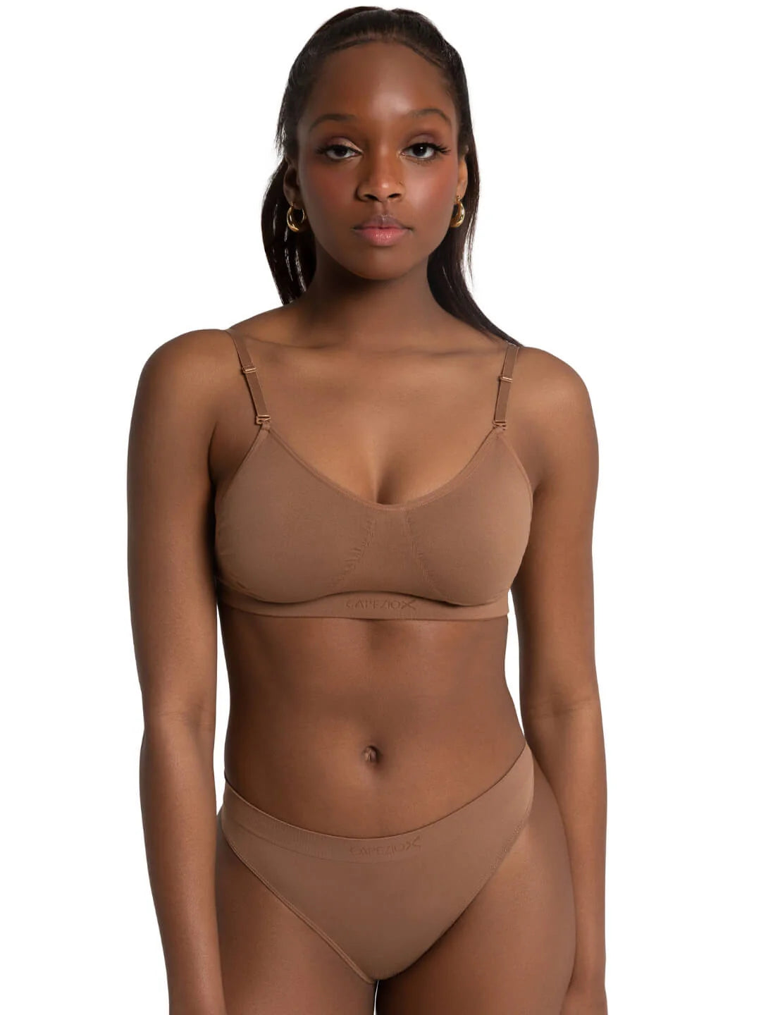 3683 Seamless Clear-Back Bra