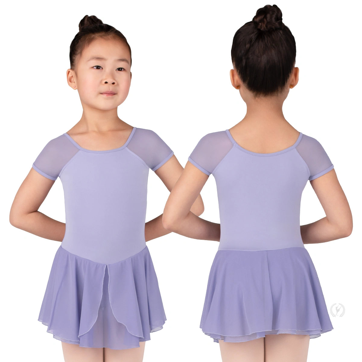 4146 Silhouette Mesh S/S Dance Dress