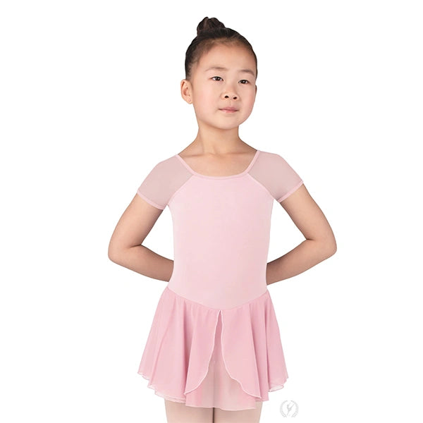 4146 Silhouette Mesh S/S Dance Dress