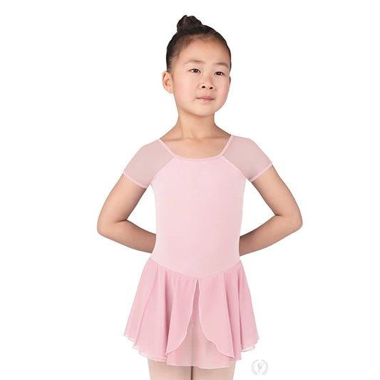 4146 Silhouette Mesh S/S Dance Dress