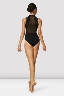 L1045 Velvet Zip Front Tank Leotard