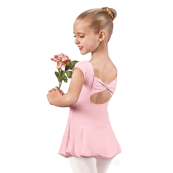 44285 Bow Back Cap Sleeve Dance Dress