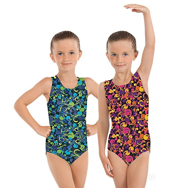 2889 Paisley Gymnastics Tank Leotard