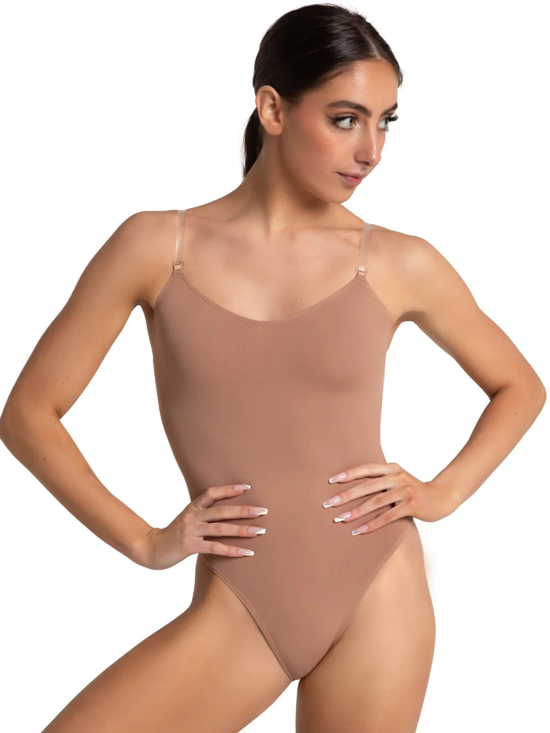 3532 Cami Leo w/Clear Straps