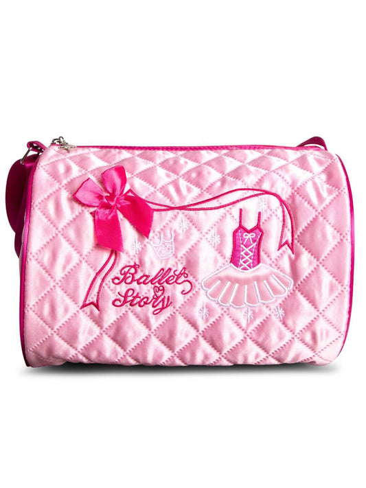 B284 Embroidered Barrel Bag