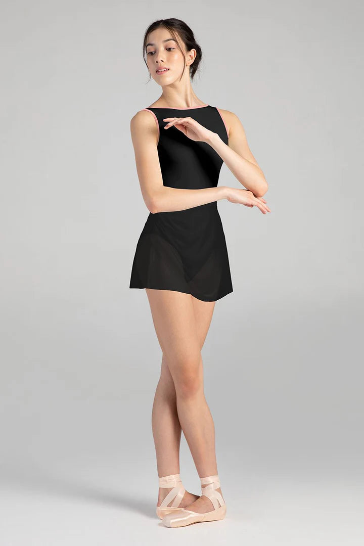 AB5262B Lyric Mesh Wrap Skirt
