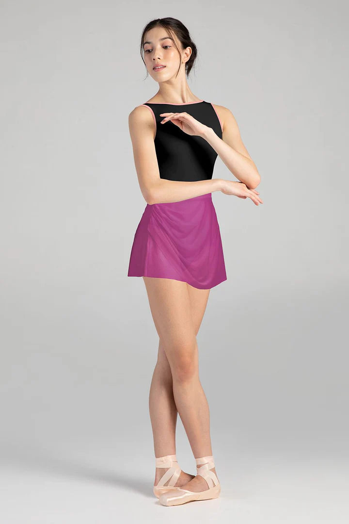 AB5262B Lyric Mesh Wrap Skirt