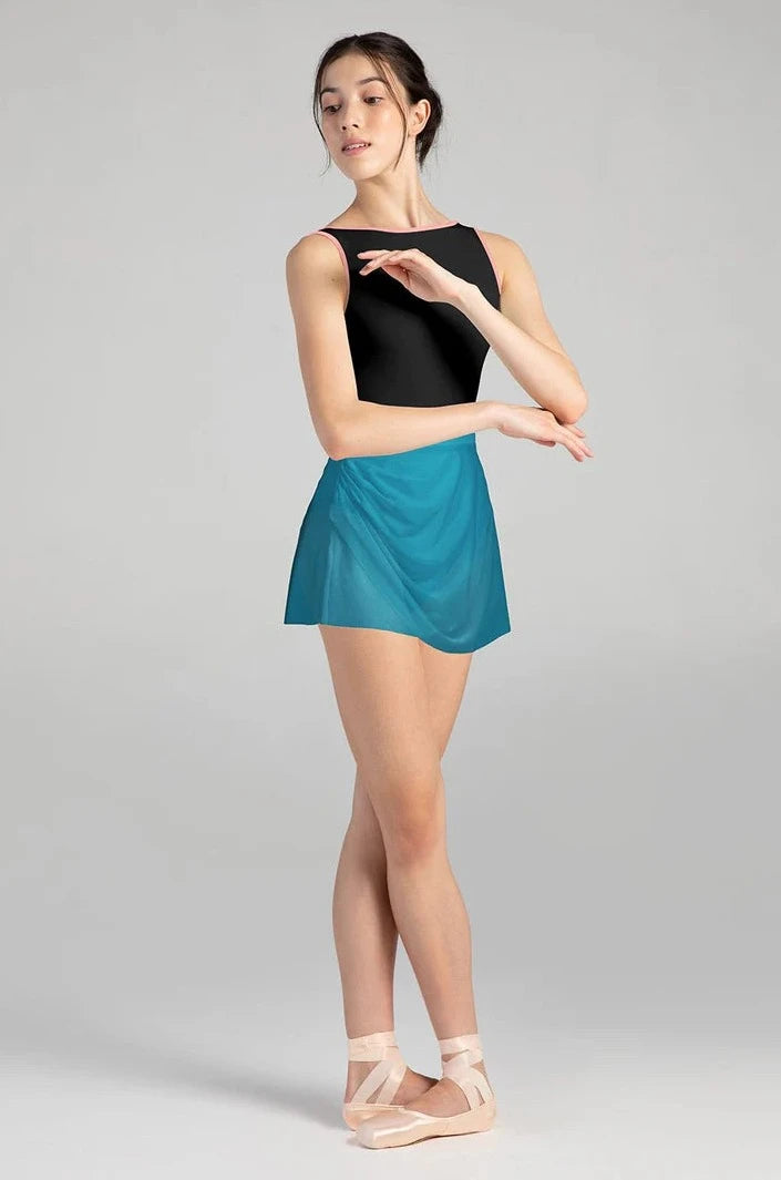 AB5262B Lyric Mesh Wrap Skirt